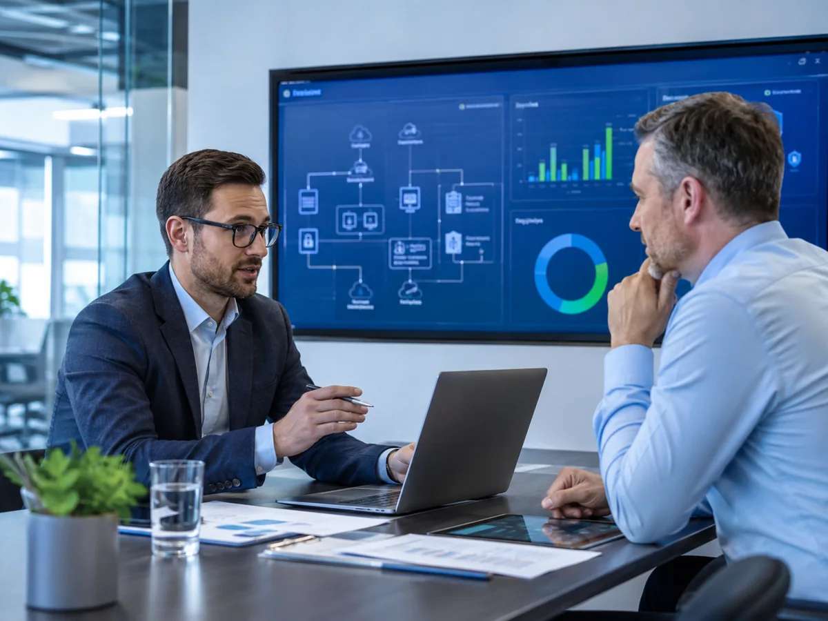 Persönliches Beratungsgespräch zu IT-Infrastruktur und Digitalisierung
